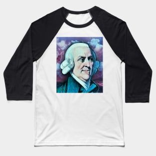 Adam Smith Portrait | Adam Smith Artwork 6 Baseball T-Shirt